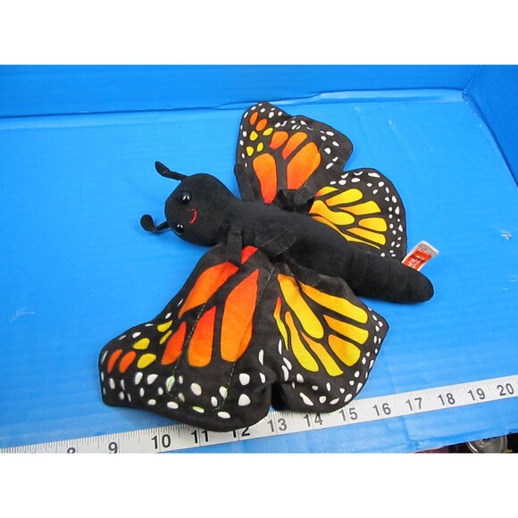 Monarch Butterfly Stuffed Animal Plush Bracelet Wild Republic Huggers - Picture 1 of 6